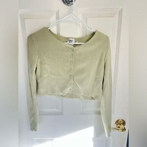 Princess Polly Light Green Cardigan